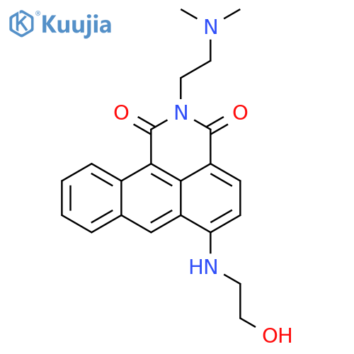 2-(2-(dimethylamino)ethyl)-6-((2-hydroxyethyl)amino)-1H-dibenzo[de,h]isoquinoline-1,3(2H)-dione structure