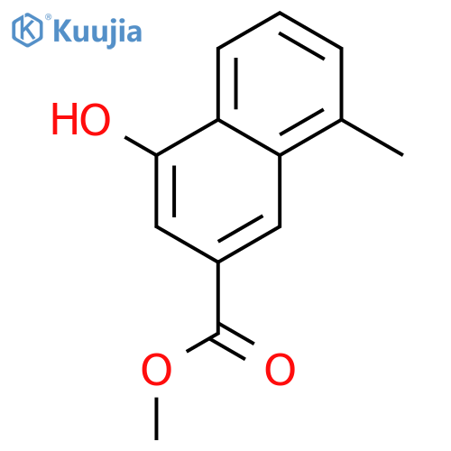 2-Naphthalenecarboxylic acid, 4-hydroxy-8-Methyl-, Methyl ester structure