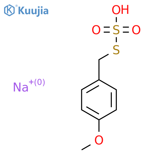 S-(4-Methoxybenzyl) O-hydrogen sulfurothioate, sodium salt structure