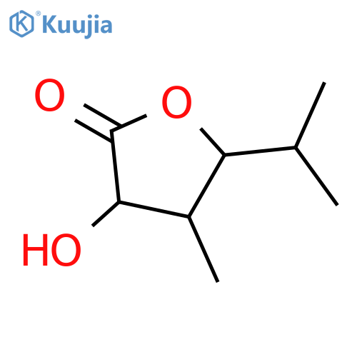 2(3H)-Furanone,dihydro-3-hydroxy-4-methyl-5-(1-methylethyl)- structure