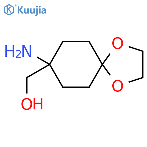 {8-amino-1,4-dioxaspiro[4.5]decan-8-yl}methanol structure