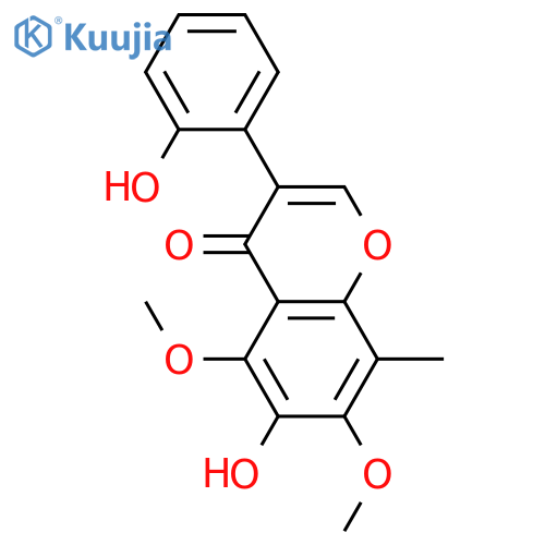 2',5,6,7-Tetrahydroxy-8-methylisoflavone; 5,7-Di-Me ether structure