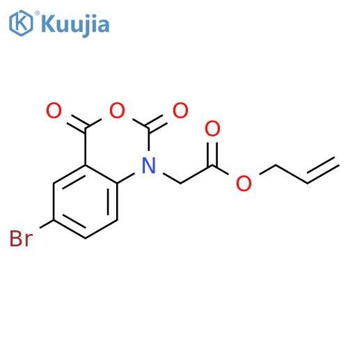 2-Propen-1-yl 6-bromo-2,4-dioxo-2H-3,1-benzoxazine-1(4H)-acetate structure