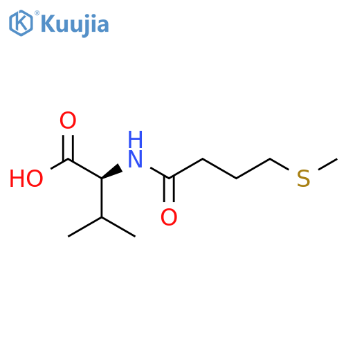 (2S)-3-methyl-2-4-(methylsulfanyl)butanamidobutanoic acid structure