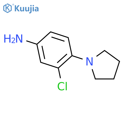 3-Chloro-4-(pyrrolidin-1-yl)aniline structure
