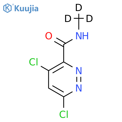 3-Pyridanzinecarboxamide,4,6-dichloro-N-(methyl-d3) structure