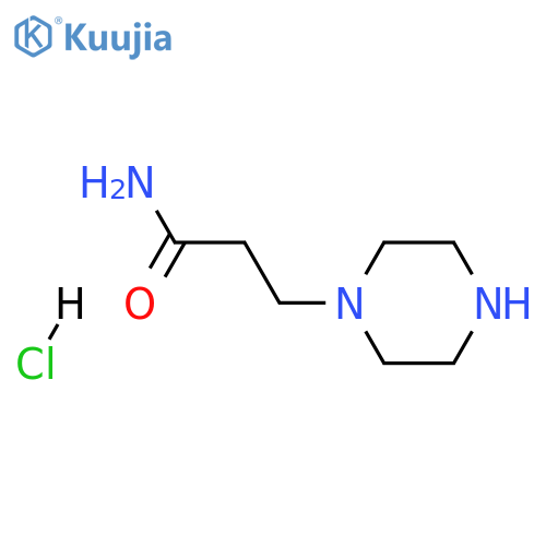 3-(1-piperazinyl)propanamide hydrochloride structure