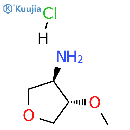 [trans-4-methoxytetrahydro-3-furanyl]amine hydrochloride structure