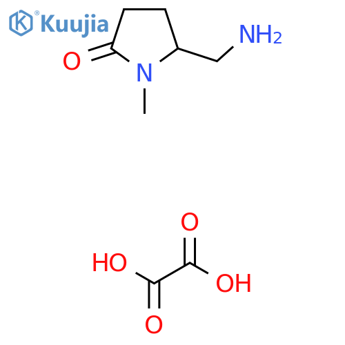 5-(Aminomethyl)-1-methyl-2-pyrrolidinone oxalate structure