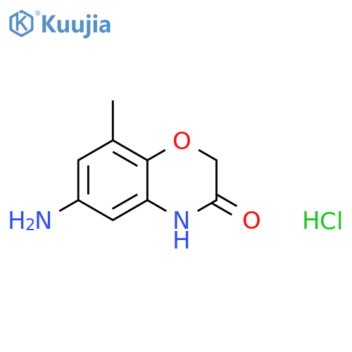 6-amino-8-methyl-2H-1,4-benzoxazin-3(4H)-one hydrochloride structure