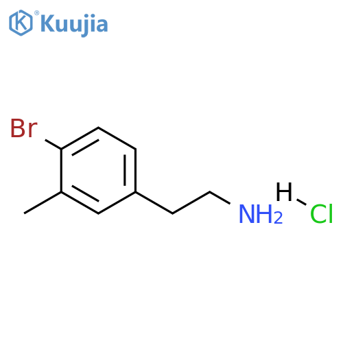 (4-bromo-3-methylphenyl)ethylamine hydrochloride structure