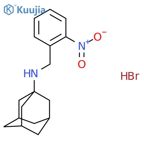 N-(2-Nitrobenzyl)-1-adamantanamine hydrobromide structure