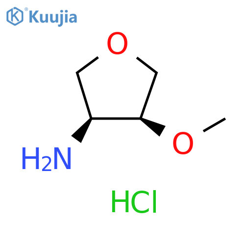 cis-4-methoxytetrahydrofuran-3-amine;hydrochloride structure