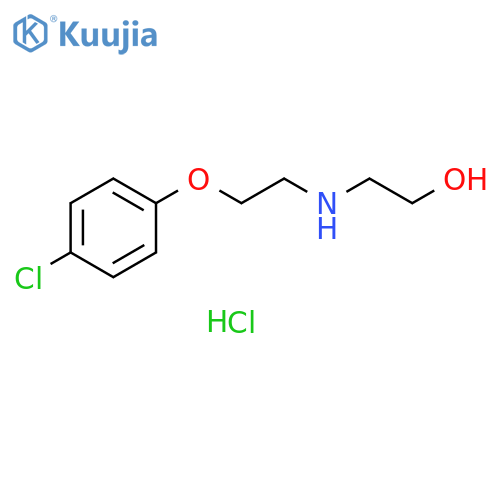 2-{[2-(4-chlorophenoxy)ethyl]amino}ethanol hydrochloride structure