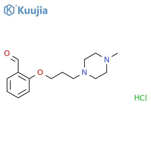 2-[3-(4-methyl-1-piperazinyl)propoxy]benzaldehyde hydrochloride structure