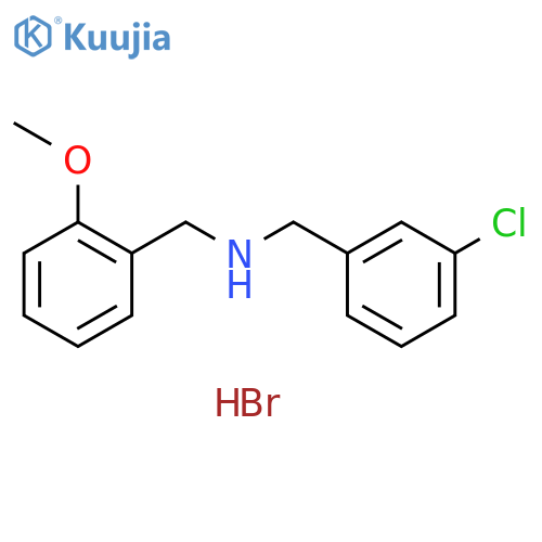 (3-chlorobenzyl)(2-methoxybenzyl)amine hydrobromide structure