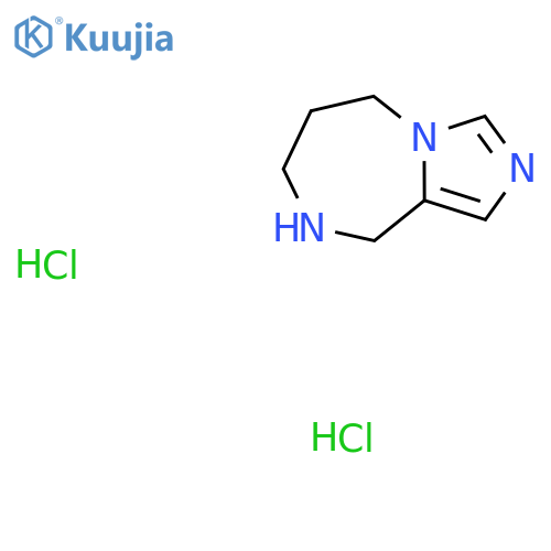 5H,6H,7H,8H,9H-imidazo1,5-a1,4diazepine dihydrochloride structure