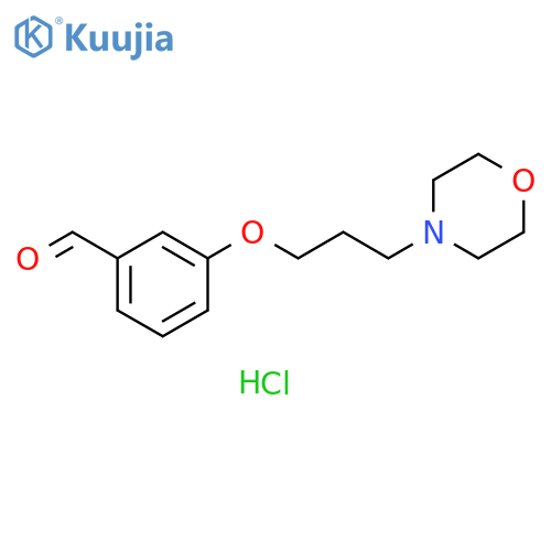 3-[3-(4-morpholinyl)propoxy]benzaldehyde hydrochloride structure