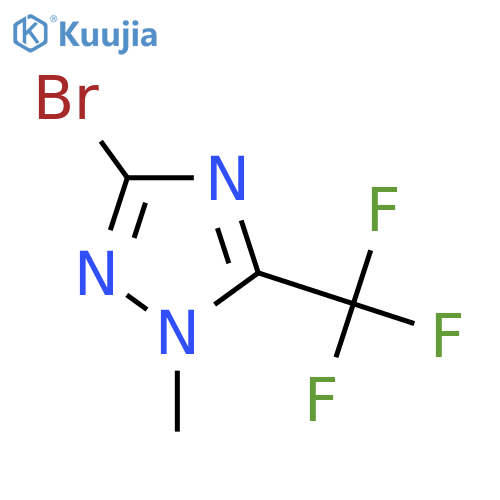 3-Bromo-1-methyl-5-(trifluoromethyl)-1H-1,2,4-triazole structure