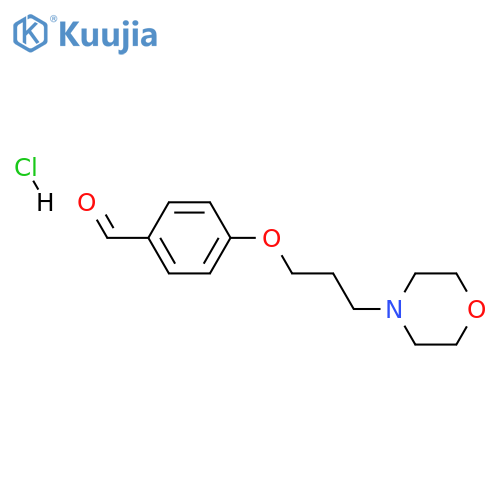 4-[3-(4-morpholinyl)propoxy]benzaldehyde hydrochloride structure