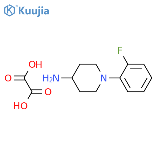 1-(2-fluorophenyl)-4-piperidinamine oxalate structure