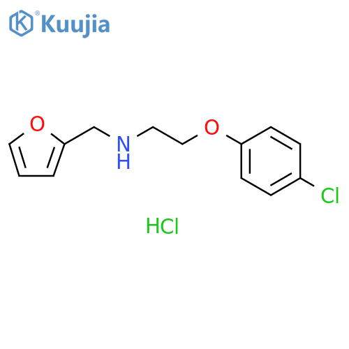 [2-(4-chlorophenoxy)ethyl](2-furylmethyl)amine hydrochloride structure