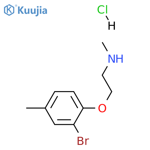 2-(2-Bromo-4-methylphenoxy)ethylmethylamine Hydrochloride structure