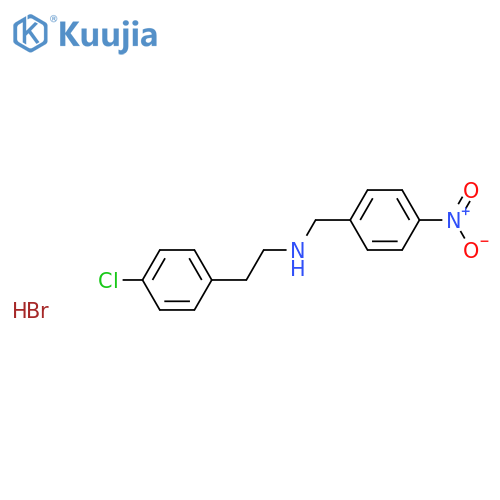 [2-(4-Chlorophenyl)ethyl](4-nitrobenzyl)amine hydrobromide structure
