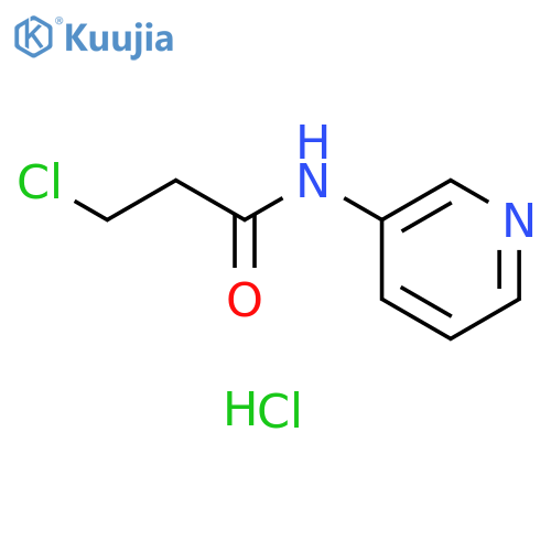 3-chloro-N-3-pyridinylpropanamide hydrochloride structure