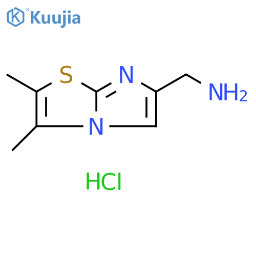 [(2,3-dimethylimidazo[2,1-b][1,3]thiazol-6-yl)methyl]amine dihydrochloride structure