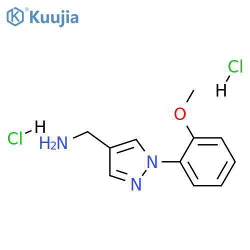 {1-(2-Methoxyphenyl)-1H-pyrazol-4-ylmethyl}amine Dihydrochloride structure
