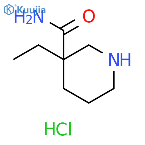 3-ethyl-3-piperidinecarboxamide hydrochloride structure