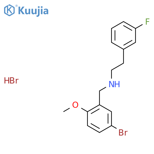 N-(5-bromo-2-methoxybenzyl)-2-(3-fluorophenyl)ethanamine hydrobromide structure