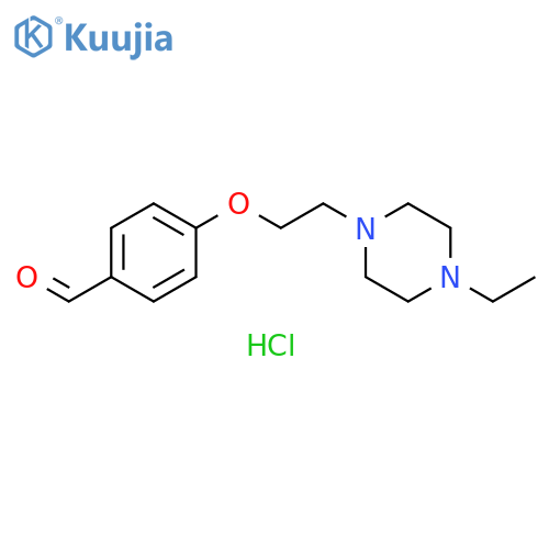 4-2-(4-Ethyl-1-piperazinyl)ethoxybenzaldehyde Hydrochloride structure