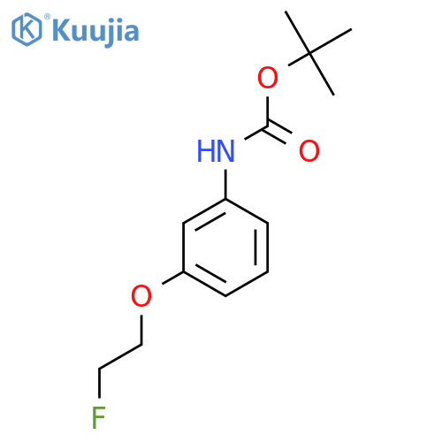 tert-butyl N-3-(2-fluoroethoxy)phenylcarbamate structure