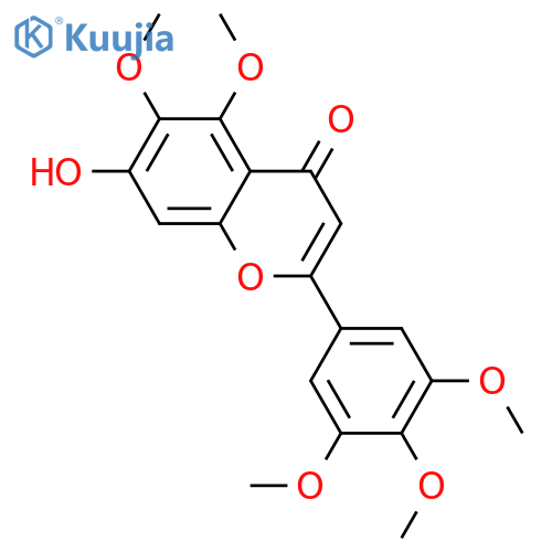 3',4',5,5',6,7-Hexahydroxyflavone; 3',4',5,5',6-Penta-Me ether structure