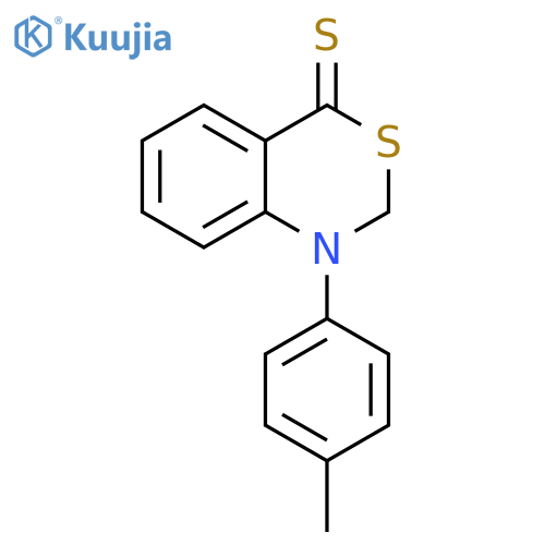 4H-3,1-Benzothiazine-4-thione, 1,2-dihydro-1-(4-methylphenyl)- structure