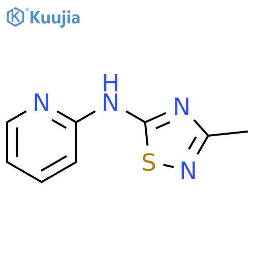 N-(3-methyl-1,2,4-thiadiazol-5-yl)pyridin-2-amine structure