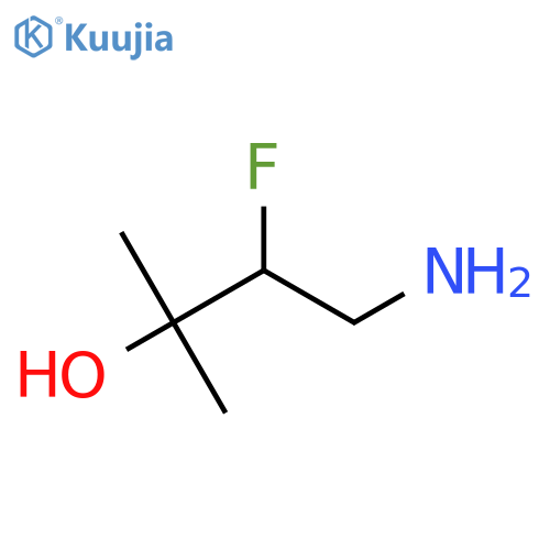 (3S)-4-amino-3-fluoro-2-methylbutan-2-ol structure