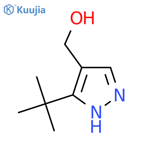 (3-tert-butyl-1H-pyrazol-4-yl)methanol structure