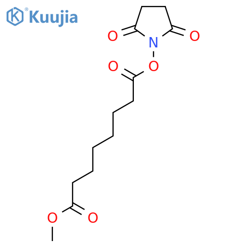 Octanedioic acid 2,5-dioxo-yrrolidin-1-yl ester methyl ester structure