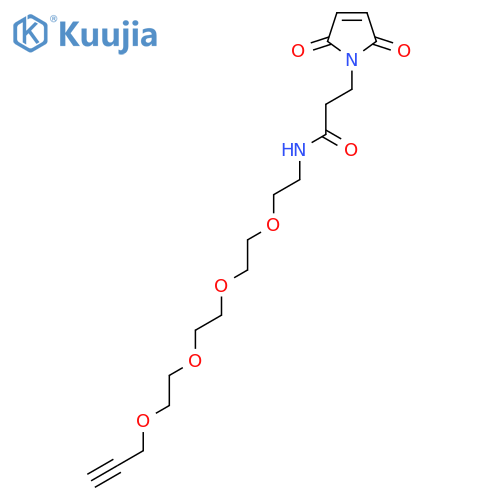 Alkyne-PEG4-maleimide structure