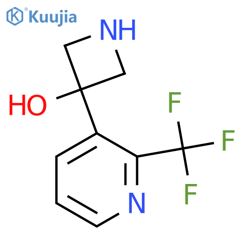 3-2-(trifluoromethyl)pyridin-3-ylazetidin-3-ol structure
