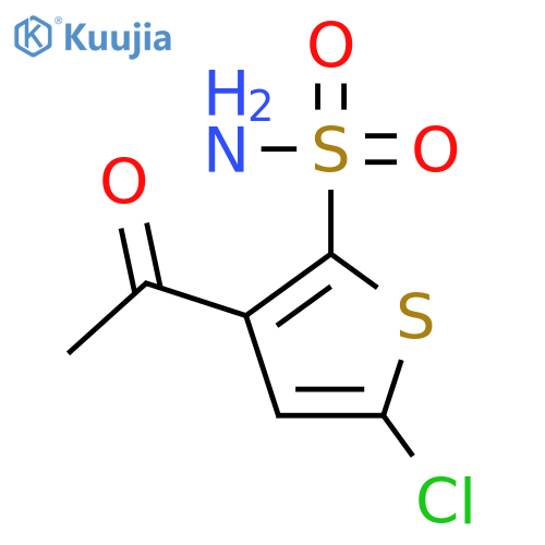 3-Acetyl-5-chloro-2-thiophenesulfonamide structure