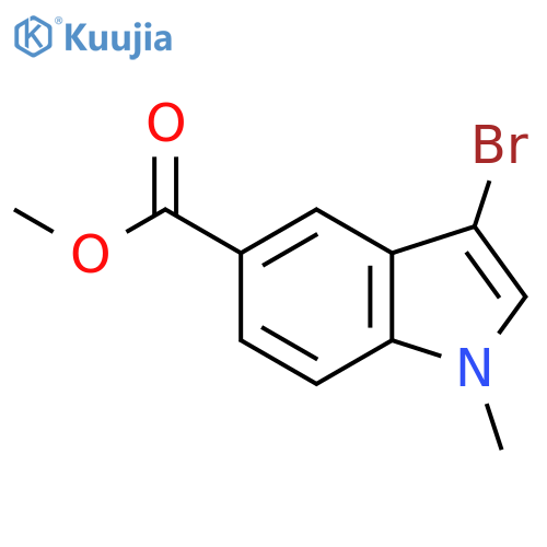 Methyl 3-bromo-1-methyl-indole-5-carboxylate structure