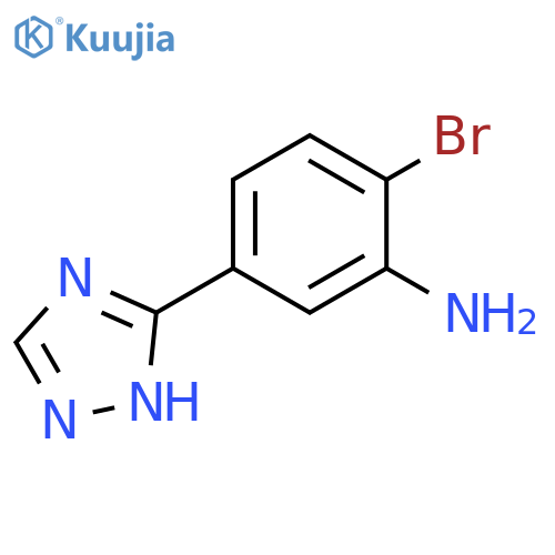 2-bromo-5-(1H-1,2,4-triazol-3-yl)aniline structure