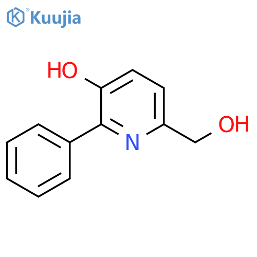 6-(Hydroxymethyl)-2-phenylpyridin-3-ol structure