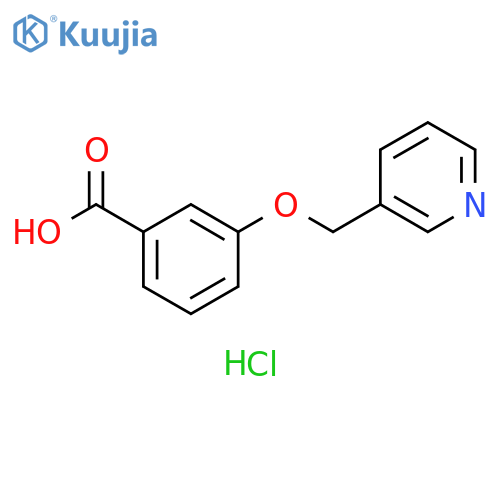 3-(Pyridin-3-ylmethoxy)benzoic acid hydrochloride structure