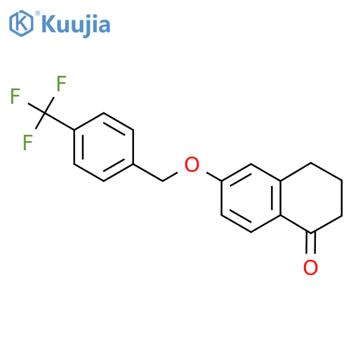 6-((4-(Trifluoromethyl)benzyl)oxy)-3,4-dihydronaphthalen-1(2H)-one structure