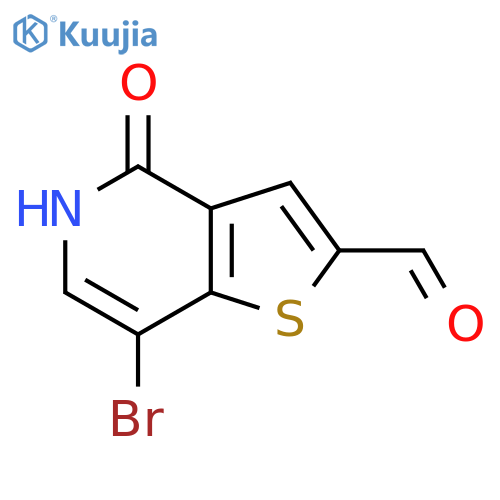 7-Bromo-4-oxo-4,5-dihydrothieno[3,2-c]pyridine-2-carbaldehyde structure